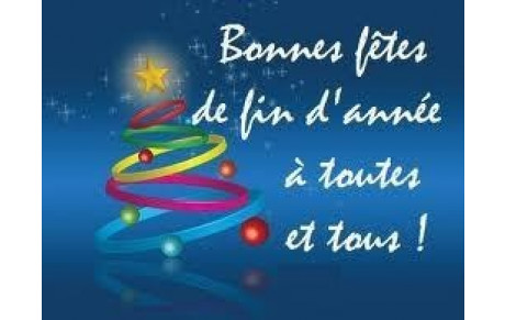 Bonnes Fêtes de fin d'année