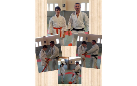 Nouvelle ceinture orange au jujitsu